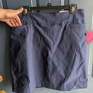 Kim Rogers Navy Pull-On Tummy Control Skirt